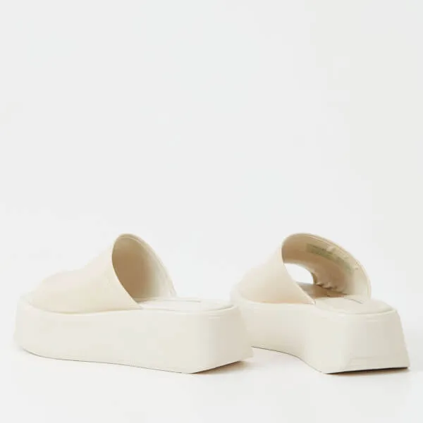 Vagabond Women's Courtney Leather Flatform Mules - Off White