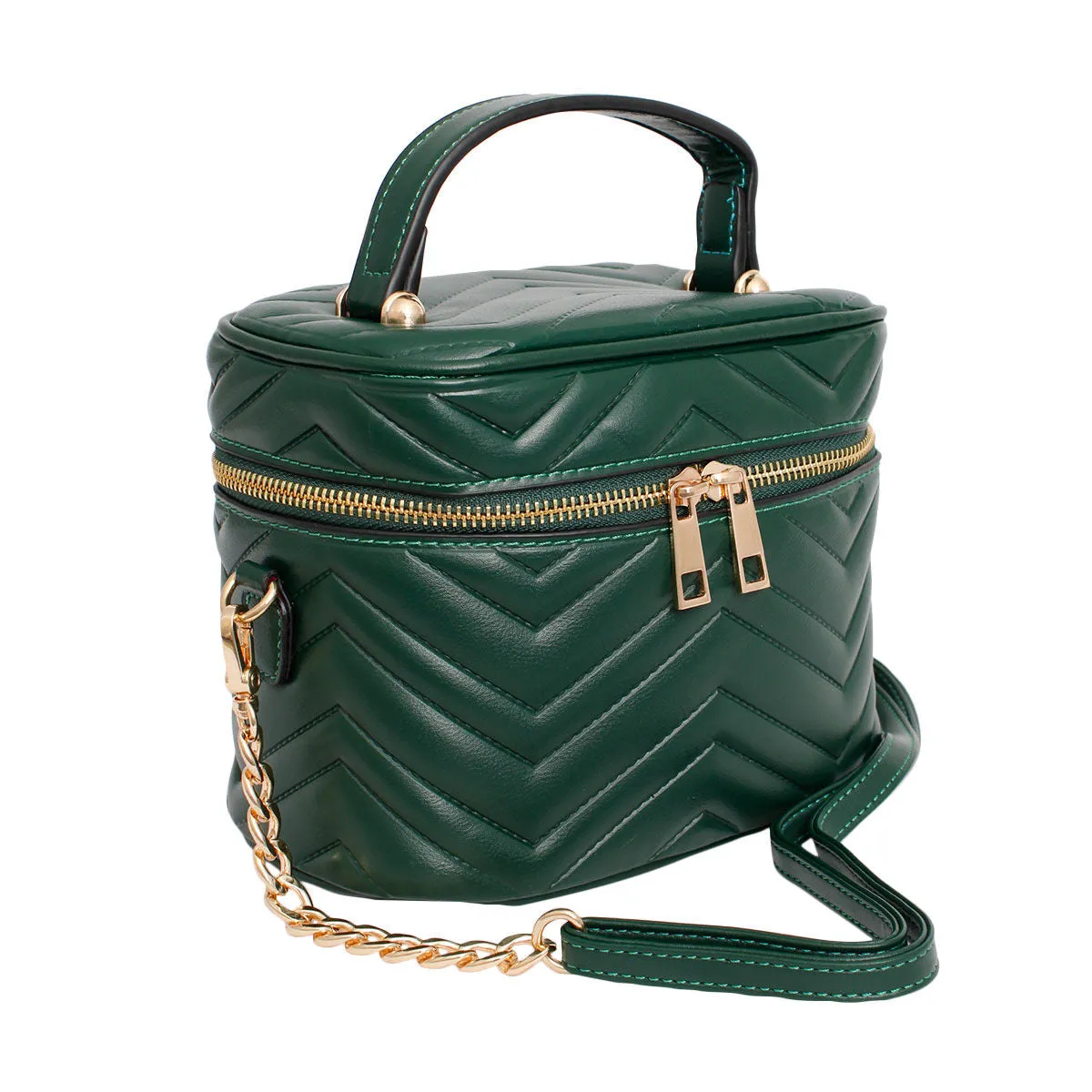 Vanity Case Crossbody Bag - Green