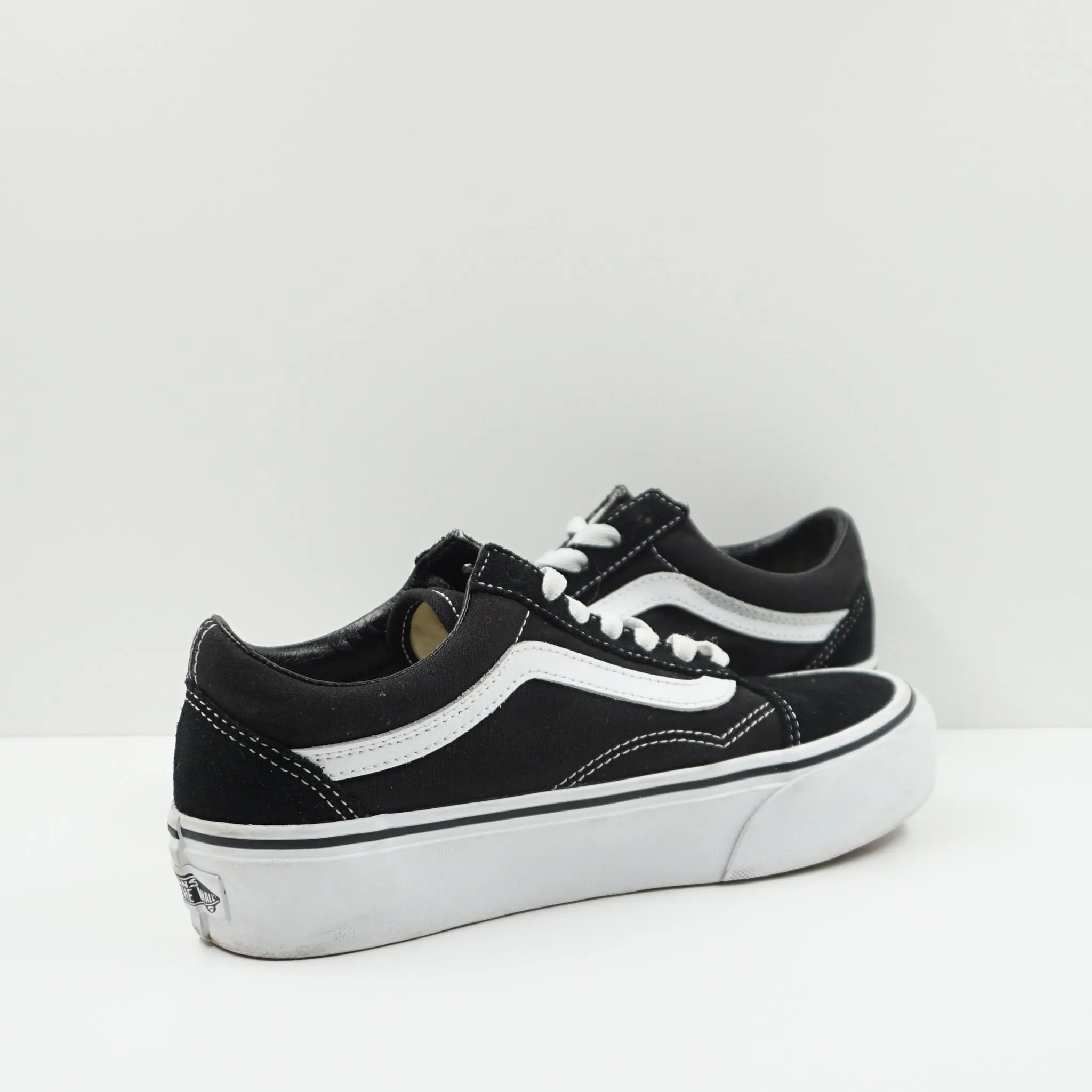 Vans Old Skool Platform Black White