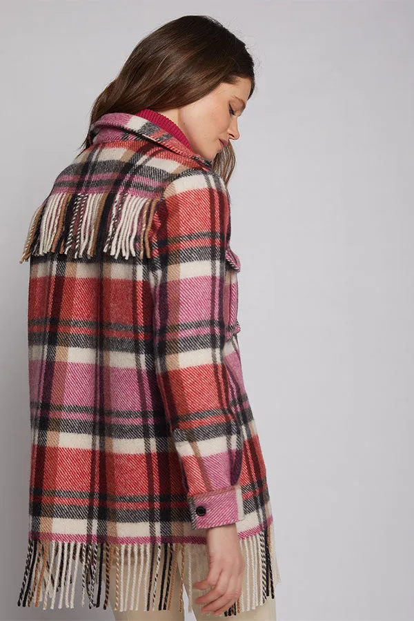 Vilagallo FEDERICA PURE VIRGIN WOOL BLANKET JACKET