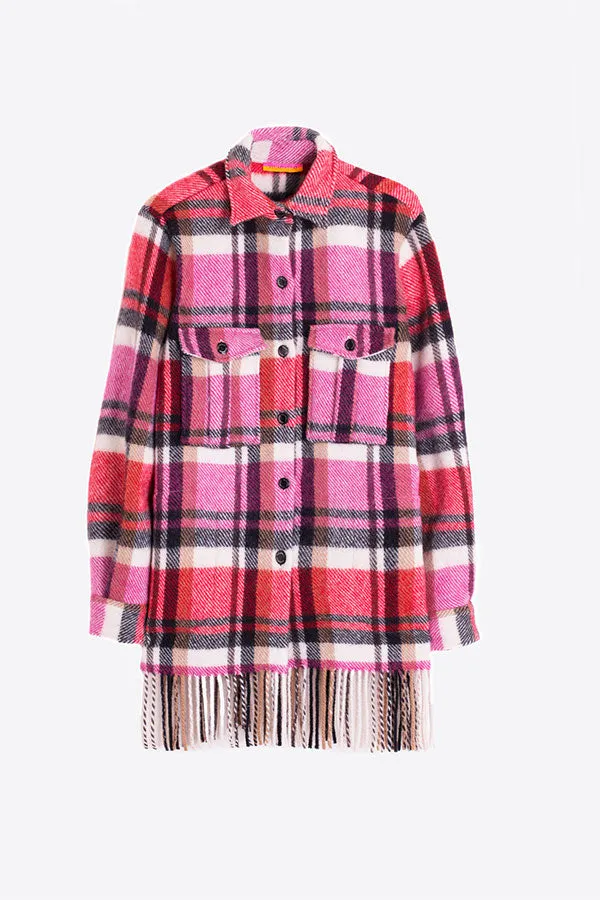 Vilagallo FEDERICA PURE VIRGIN WOOL BLANKET JACKET