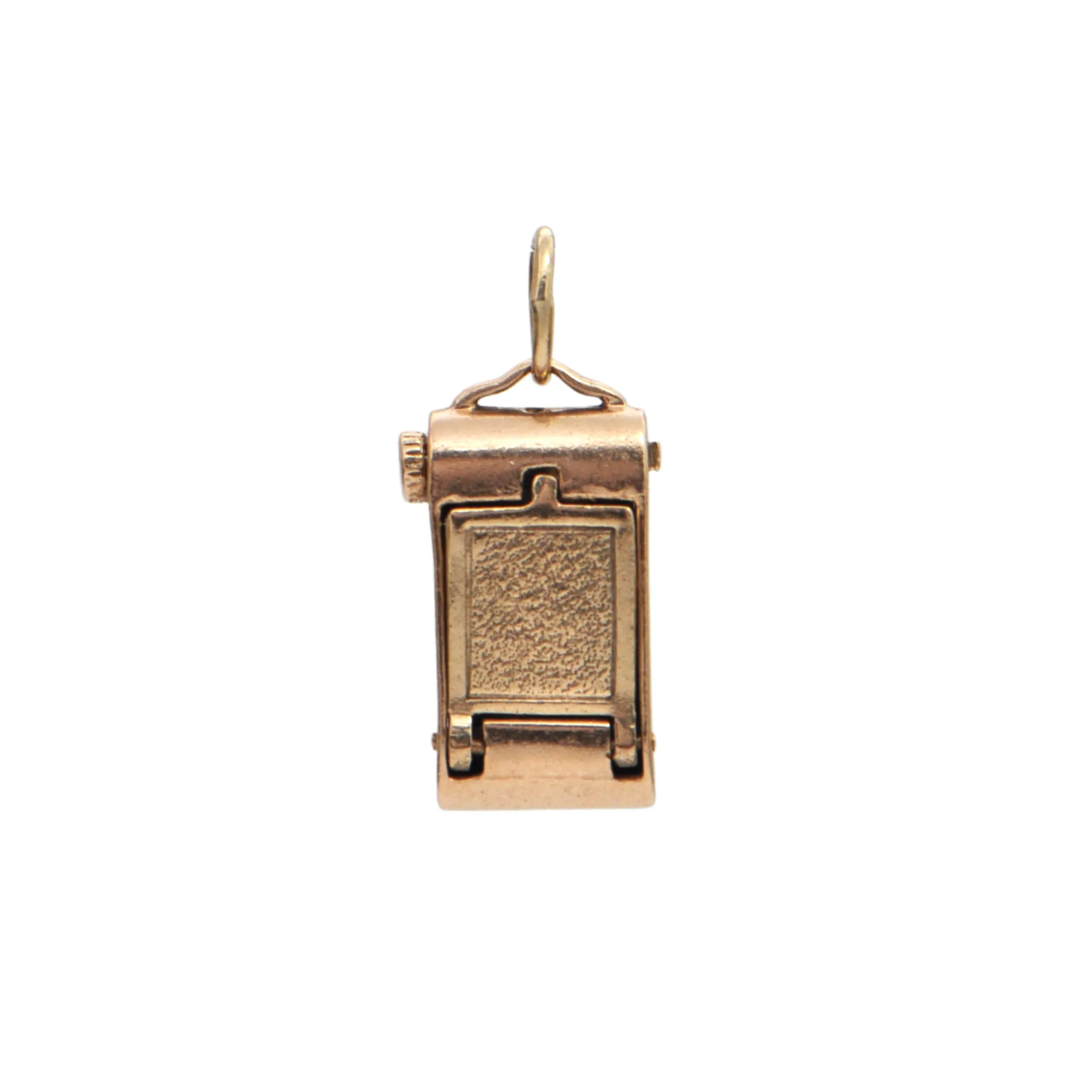 Vintage Mechanical 14K Yellow Gold Camera Charm