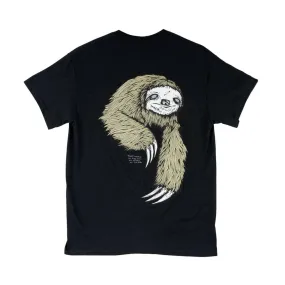 Welcome skateboards Printed sloth Tee Black