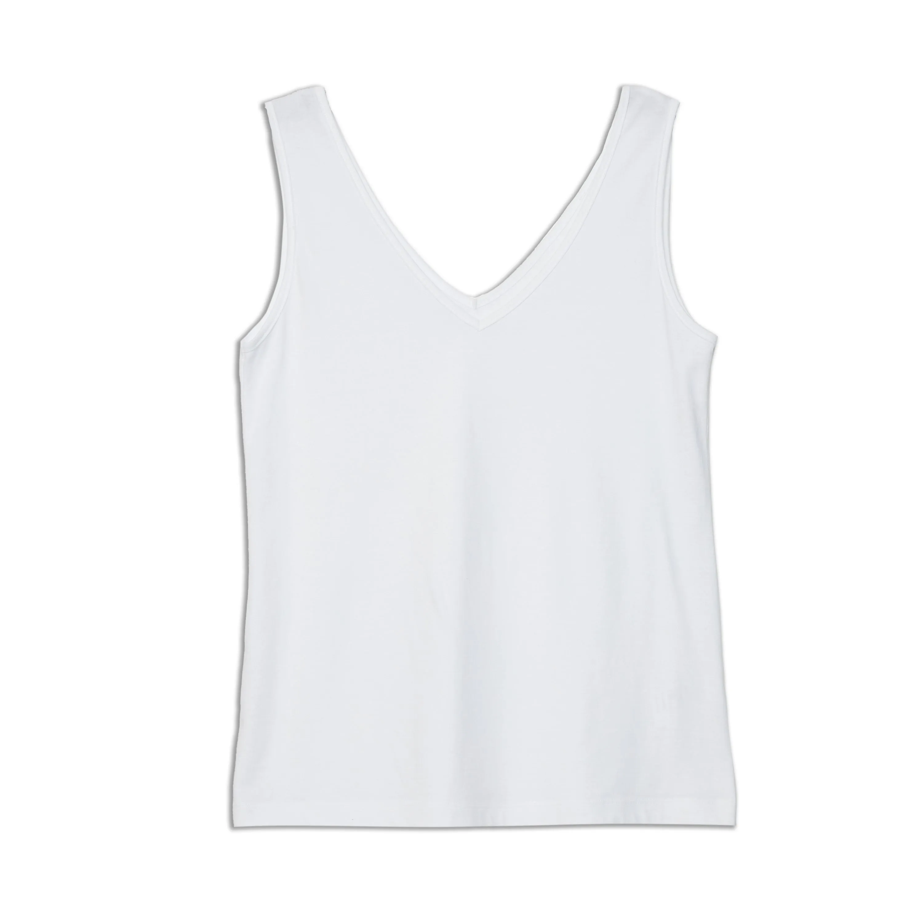 White V Neck Vest