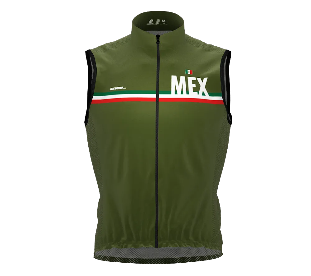 Wind Breaker Cycling Running Sports Vest Mexico Country Code for Men And Women