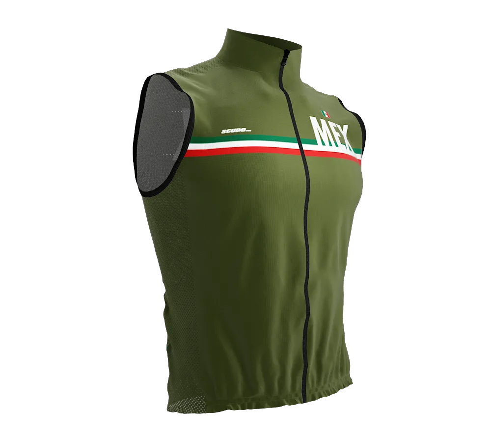 Wind Breaker Cycling Running Sports Vest Mexico Country Code for Men And Women