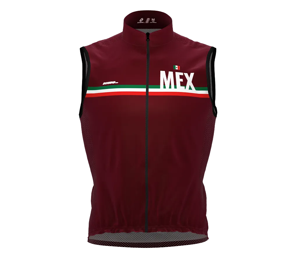 Wind Breaker Cycling Running Sports Vest Mexico Country Code for Men And Women