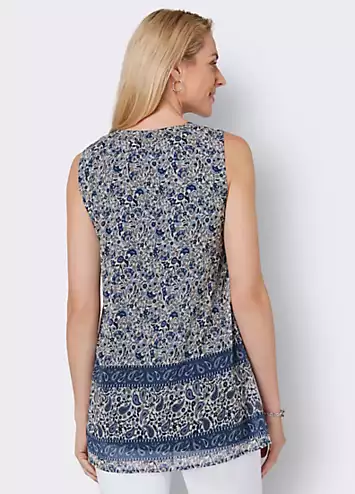 Witt Printed Sleeveless Longline Top | Grattan