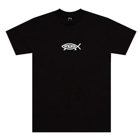 WKND Skateboards Evo Fish Embroidered T Shirt