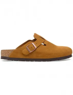 Women's Boston Suede Mules LEVE - Mink (Regular Fit)