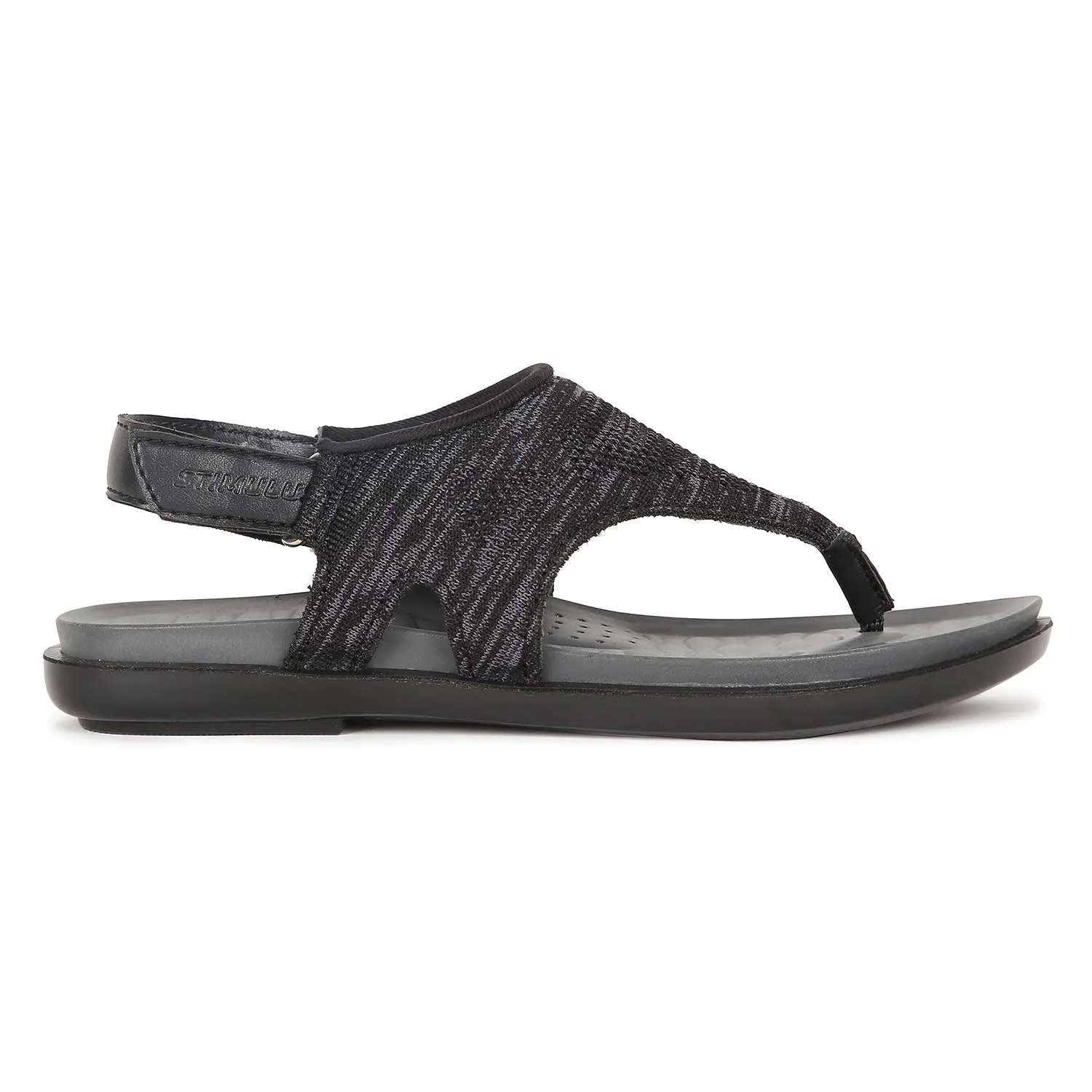 Women's Black Stimulus Sandals