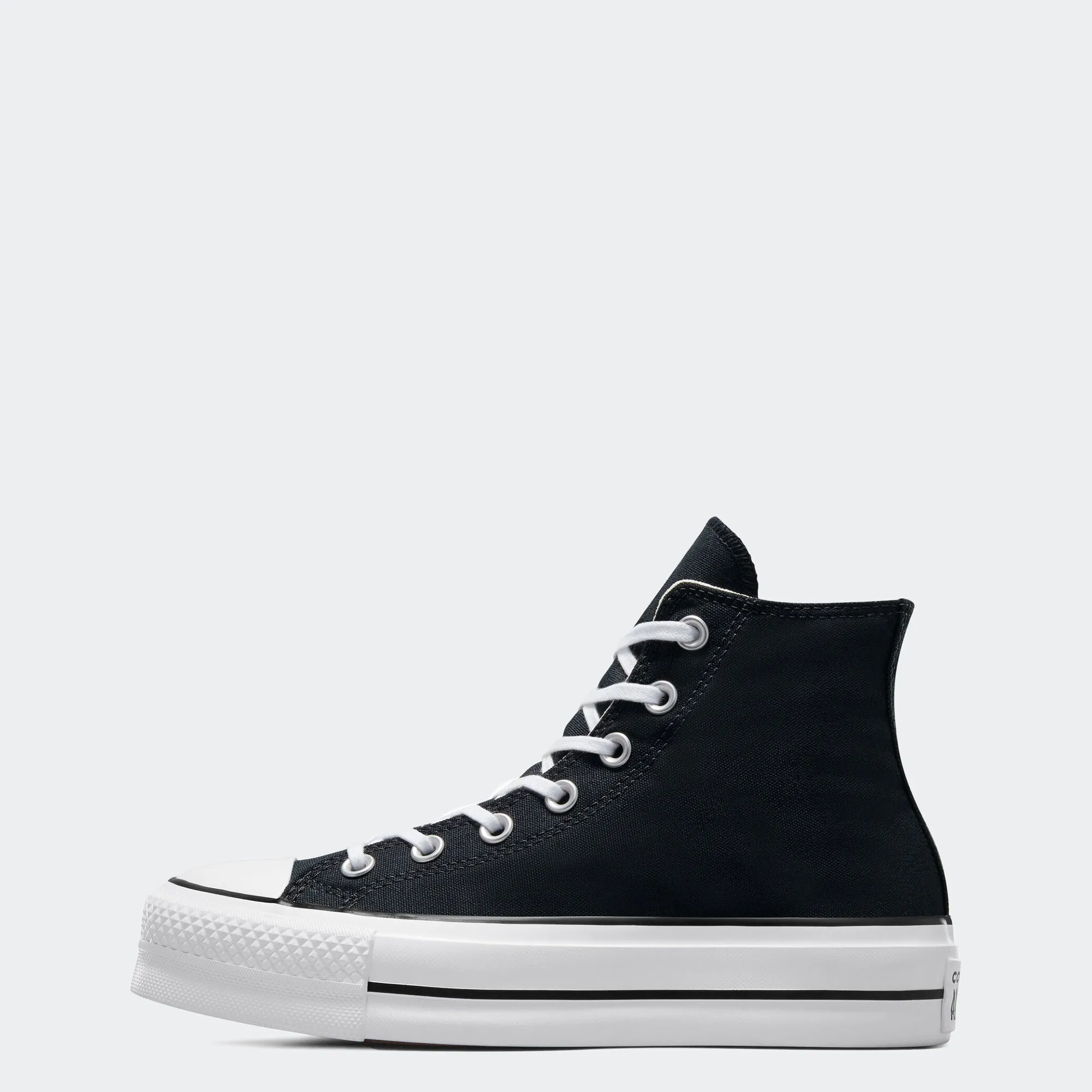 Women's Converse Canvas Platform Chuck Taylor All Star High Top Shoes Black