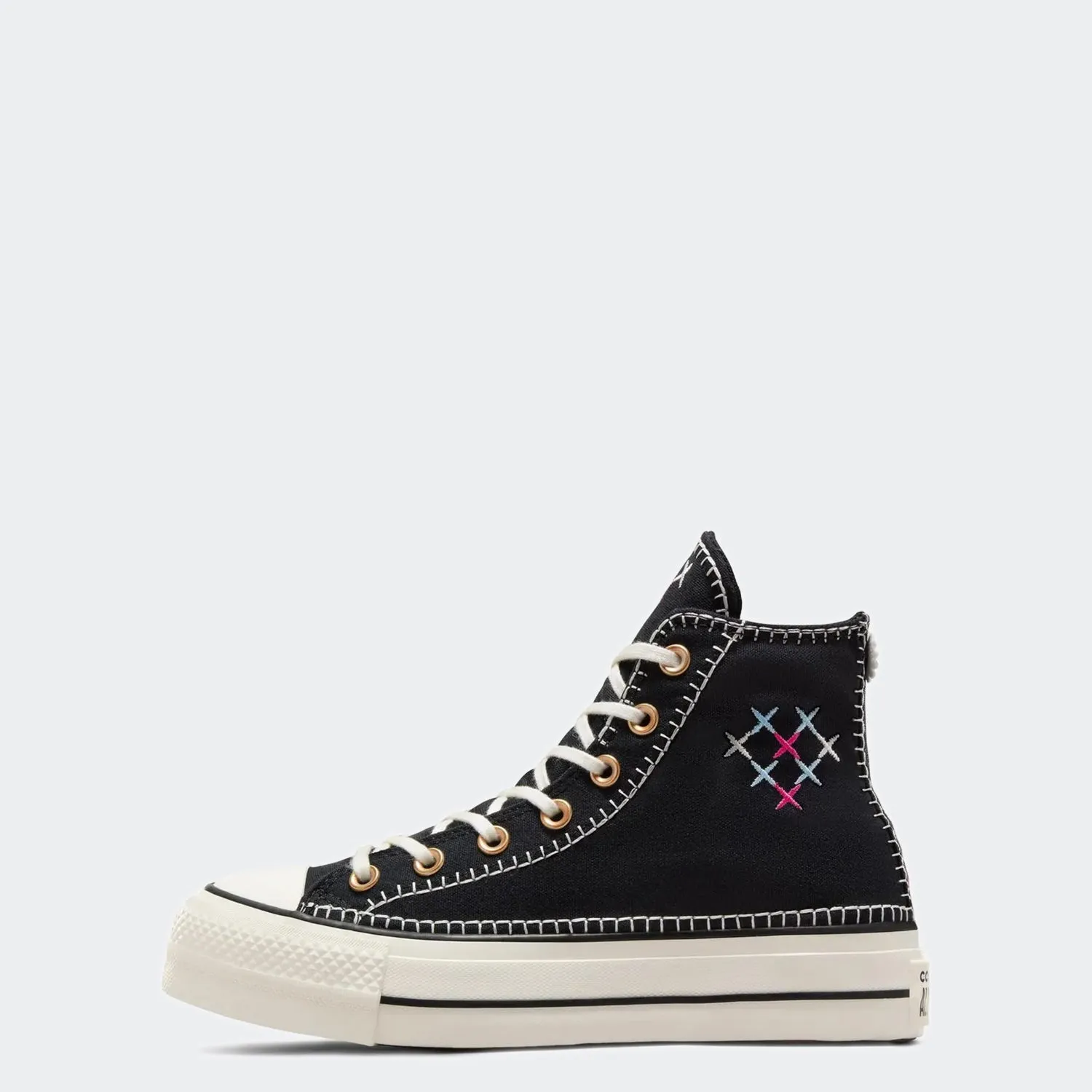 Women's Converse Chuck Taylor All Star Lift Crafted Stitching High Top Black