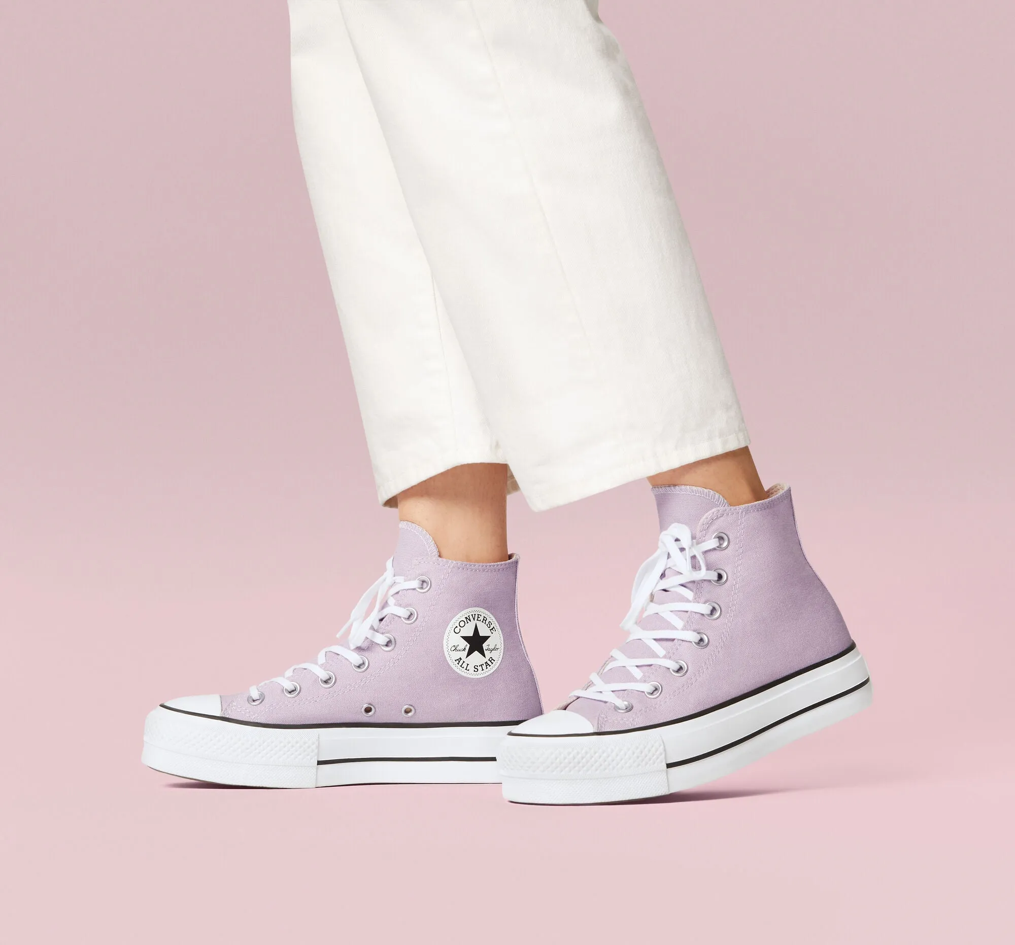 Women's Converse Chuck Taylor All Star Lift Platform Shoes Pale Amethyst