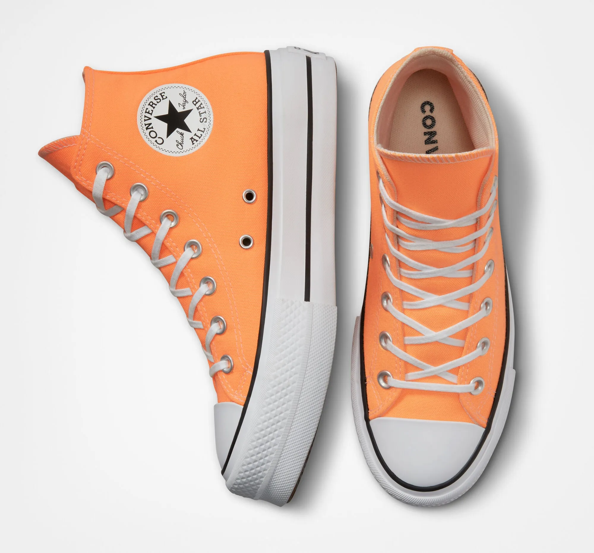 Women's Converse Chuck Taylor All Star Lift Platform Shoes Peach Beam