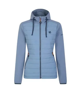 Womens/ladies fleur east edit notion logo hybrid jacket rainwashed blue Dare 2B