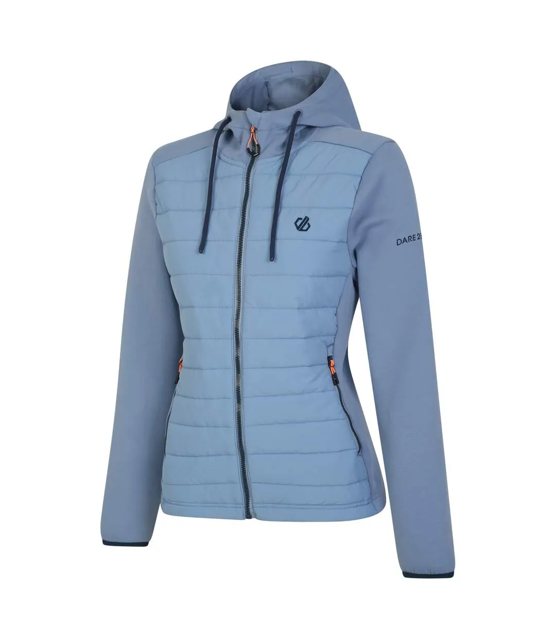 Womens/ladies fleur east edit notion logo hybrid jacket rainwashed blue Dare 2B