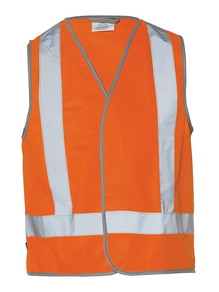 Workhorse MVE014 High Visibility Safety Vest - H-Back - Polyester Tricot - Orange - Small