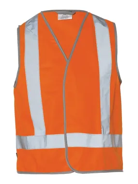 Workhorse MVE014 High Visibility Safety Vest - H-Back - Polyester Tricot - Orange - Small